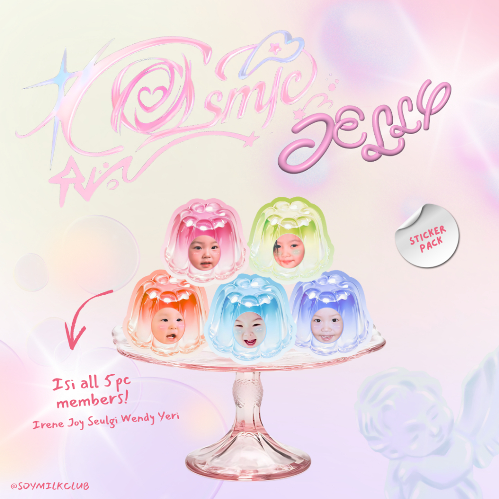 

KPOP RED VELVET Sticker Pack - Cosmic Jelly Aegi Vinyl Sticker Deco (ALL MEMBERS)