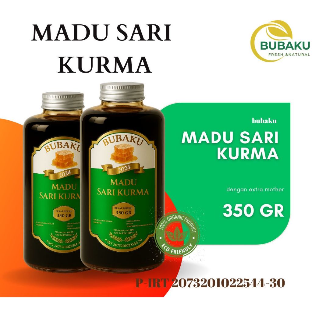 

Madu Sari Kurma Asli 350 Gram Premium - BUBAKU