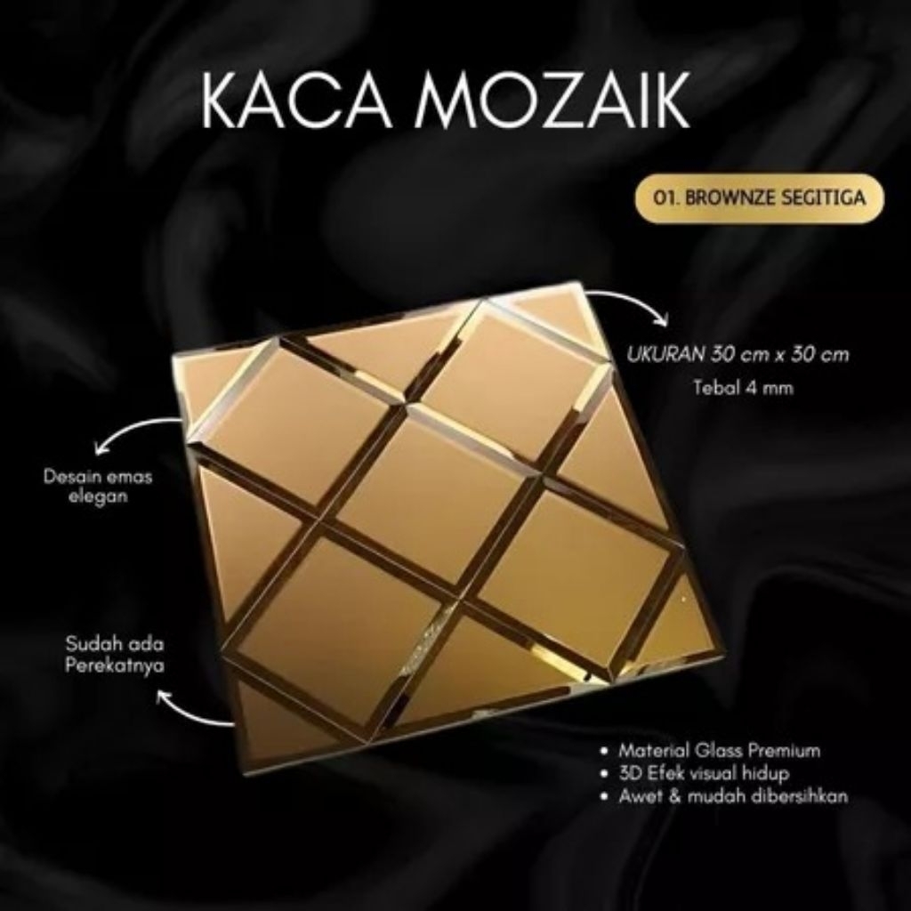 KACA MOZAIK - KACA DEKORASI DINDING