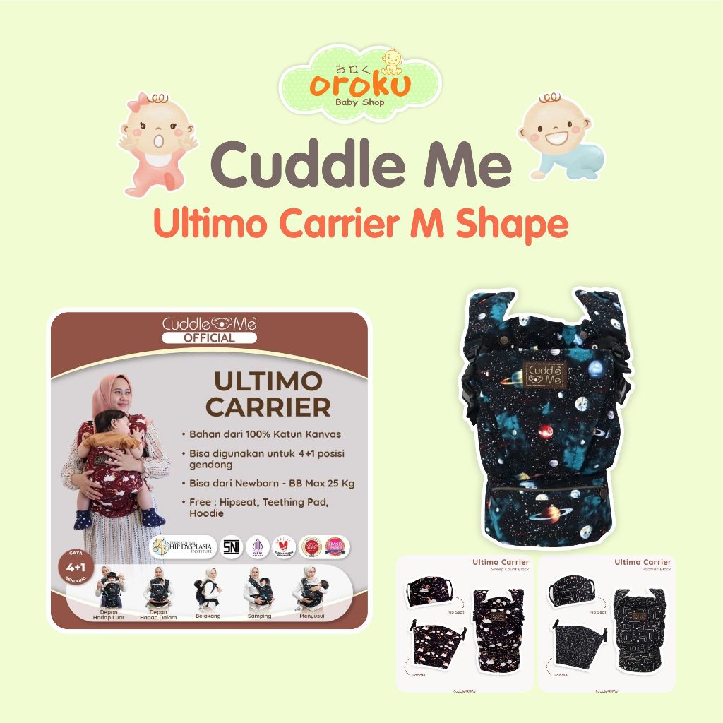 CUDDLE ME ULTIMO CARRIER M SHAPE / GENDONGAN BAYI