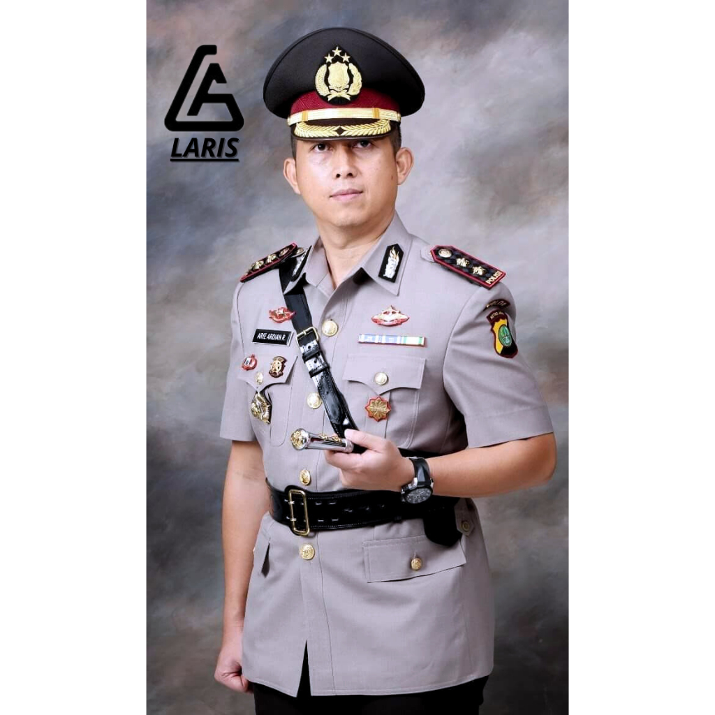 Seragam PDU 4 POLRI Kancing gold pdu polri