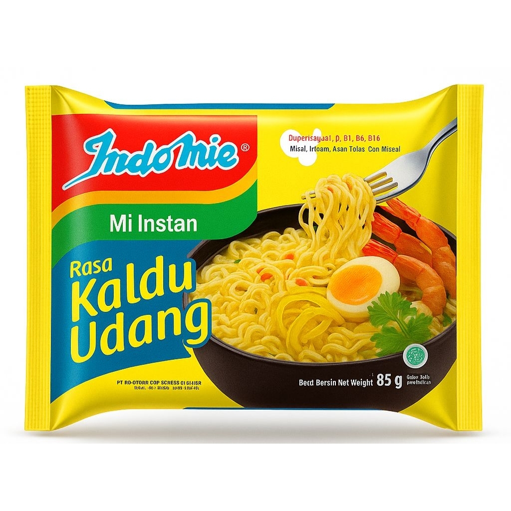 

Indomie Kaldu Udang / Mi udang / Kaldu udang / Mi Kaldu udang