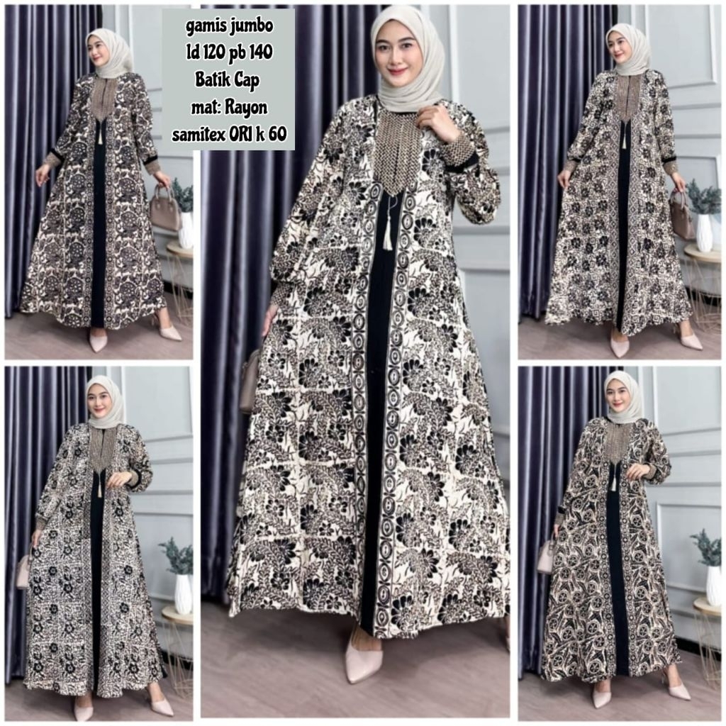 Gamis Abaya Batik Premium khas Pekalongan