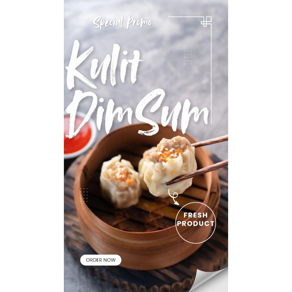 

Kulit Dimsum Ukuran 9cm isi 50 Lembar Sangat cocok untuk pembuatan Dimsum, Gyoza, dan Siomay