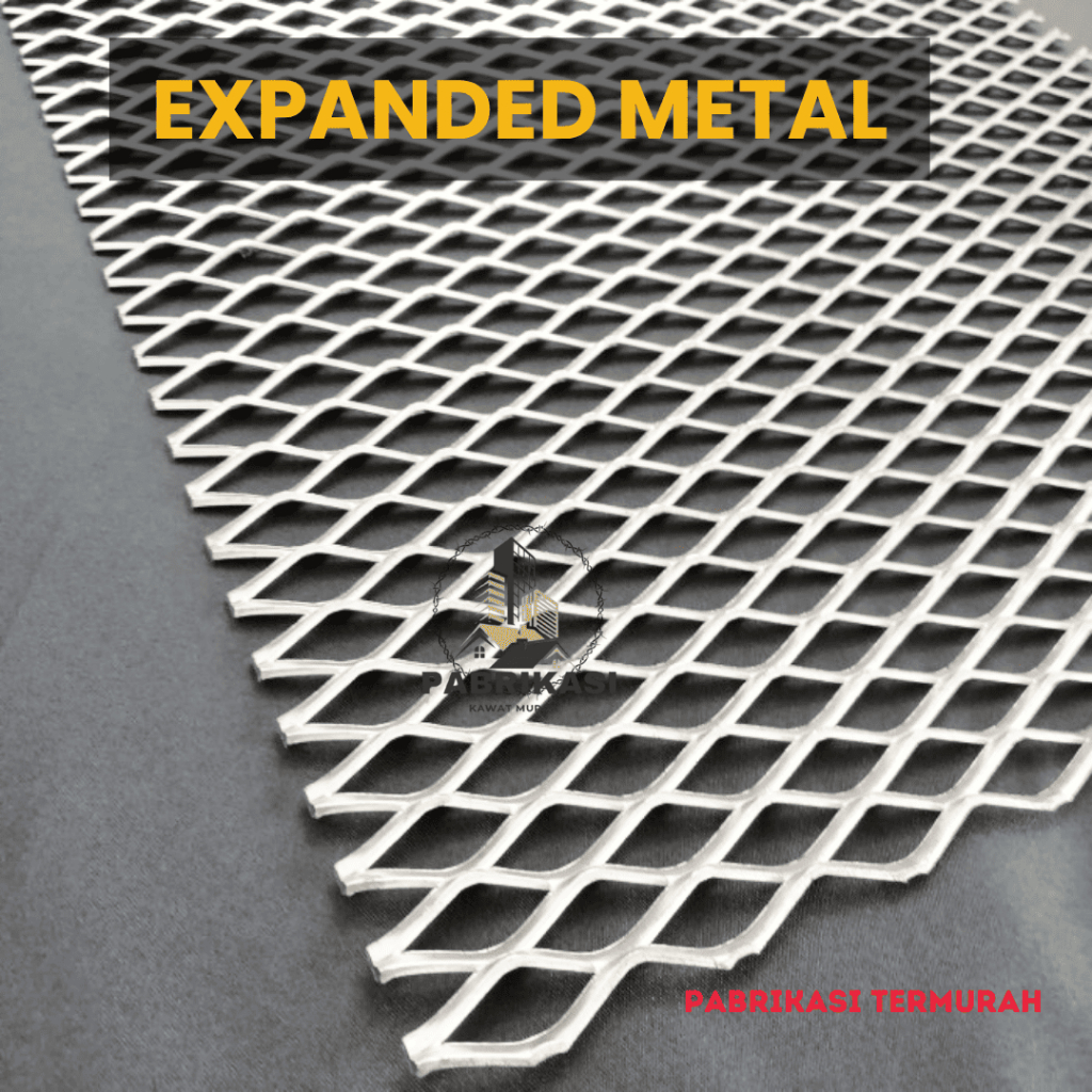 EXPANDED METAL TYPE GM30080 | GM50075 | GR50080 | GM50105 | GR50110 | JARING BESI BAJA SEMUA VARIASI