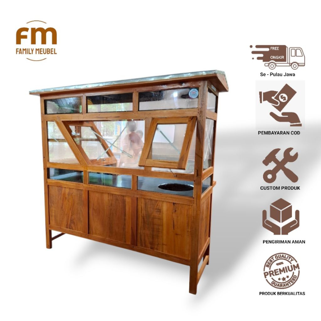 Gerobak soto lamongan gerobak soto ayam model full kaca