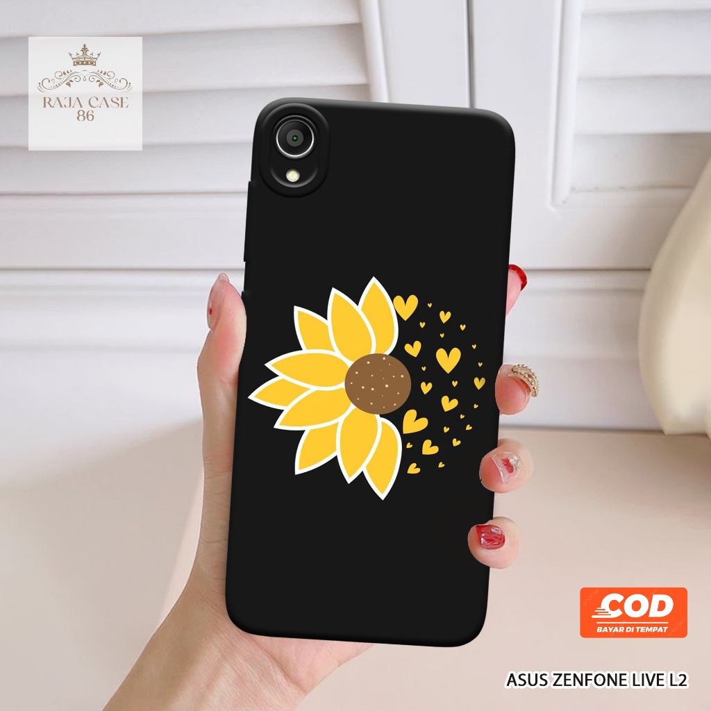 Case Asus Zenfone Live L2 - Rajacase - casing Asus Zenfone Live L2 - Motif case Bunga - Pelindung ha