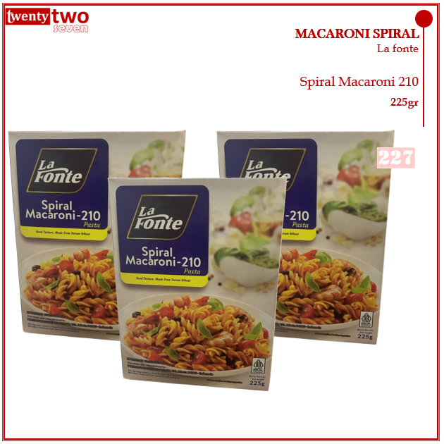 

Lafonte MacaroniMakaroni 210 Spiral 225gr