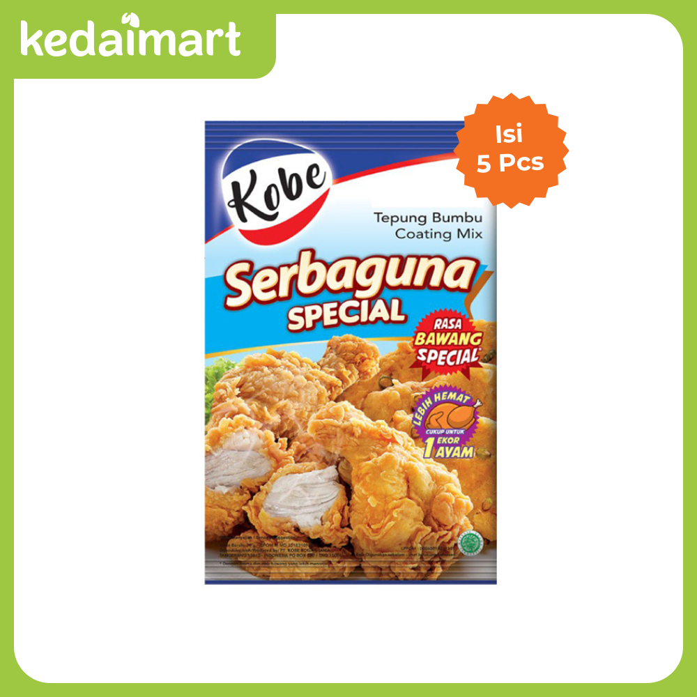 

Kobe Tepung Bumbu Serbaguna Renceng Isi 5 x 80 Gram