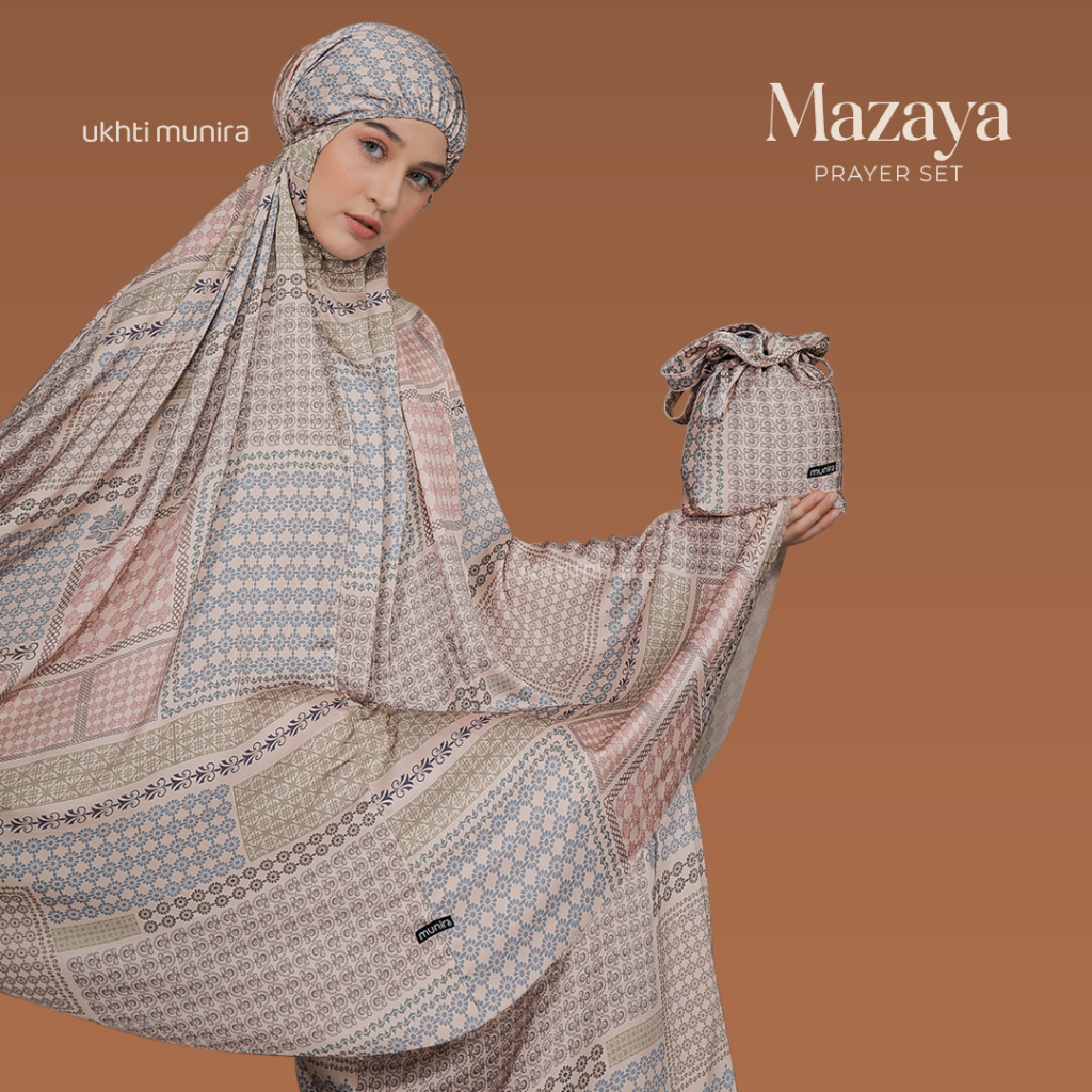 Mazaya Mukena Motif Armanl Silk Print UKHTI MUNIRA
