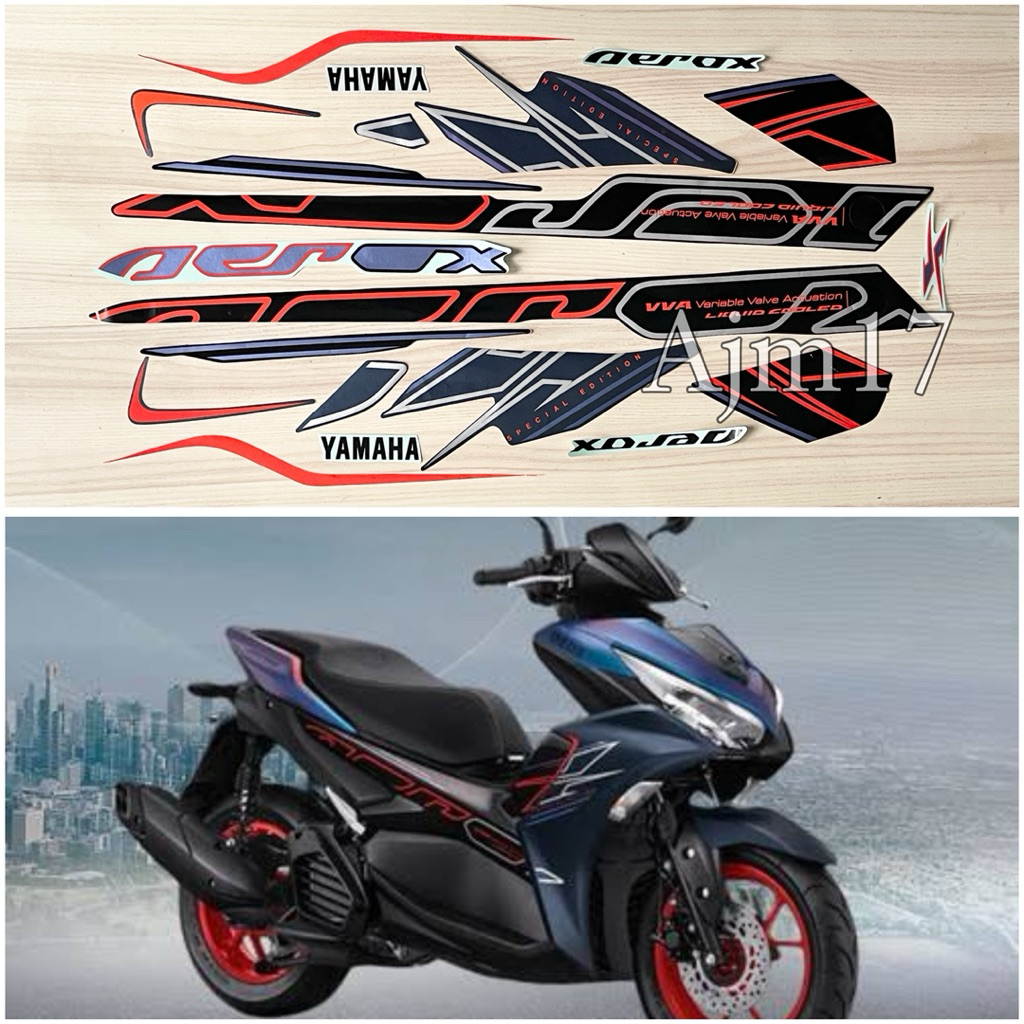 STIKER STRIPING MOTOR AEROX 2024 CYBER CITY
