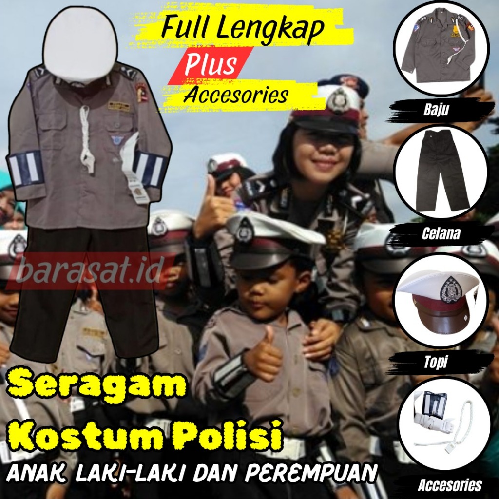 Baju Setelan profesi pocil Costplay pocil Seragam profesi pocil Anak Profesi Baju Setelan profesi po