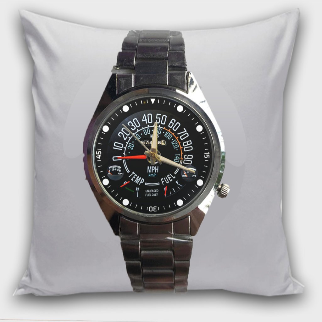 Jam Tangan Stainless Steel SPEEDOMETER JEEP Perak Formal Bisnis Quartz Analog Custom Keren 01