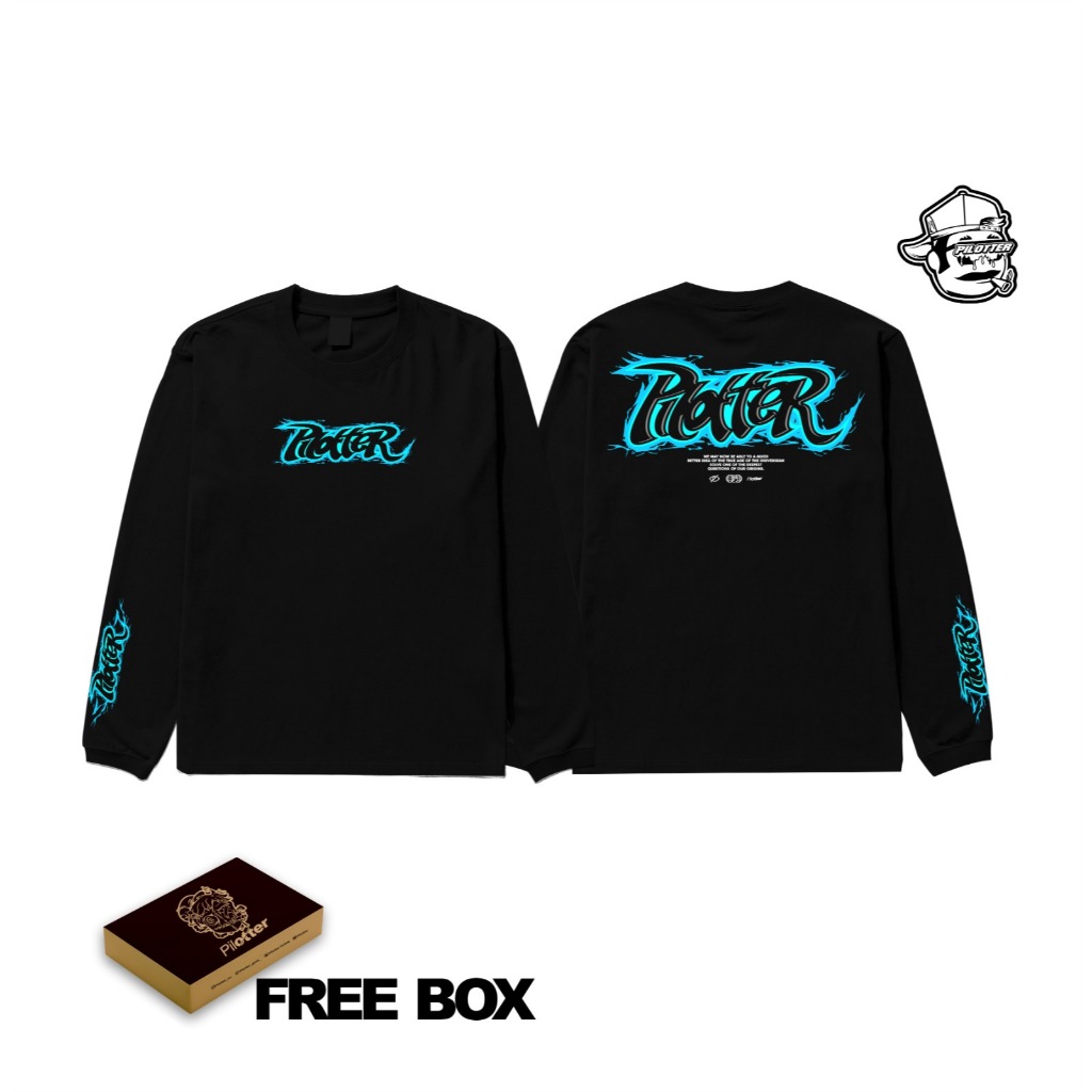 KAOS PILOTTER LENGAN PANJANG NEW ROCKIES FREE BOX FREE STIKER