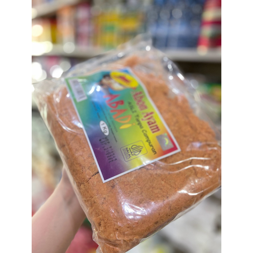 

Abon Ayam Abadi pedas 1kg