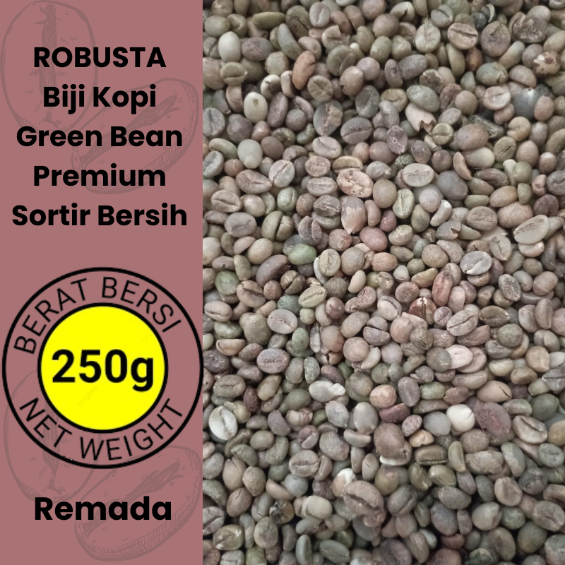 

Biji Kopi Robusta Asli Jawa 250 gram Green Bean Greenbean Premium Sortir Bersih Kebumen Purworejo