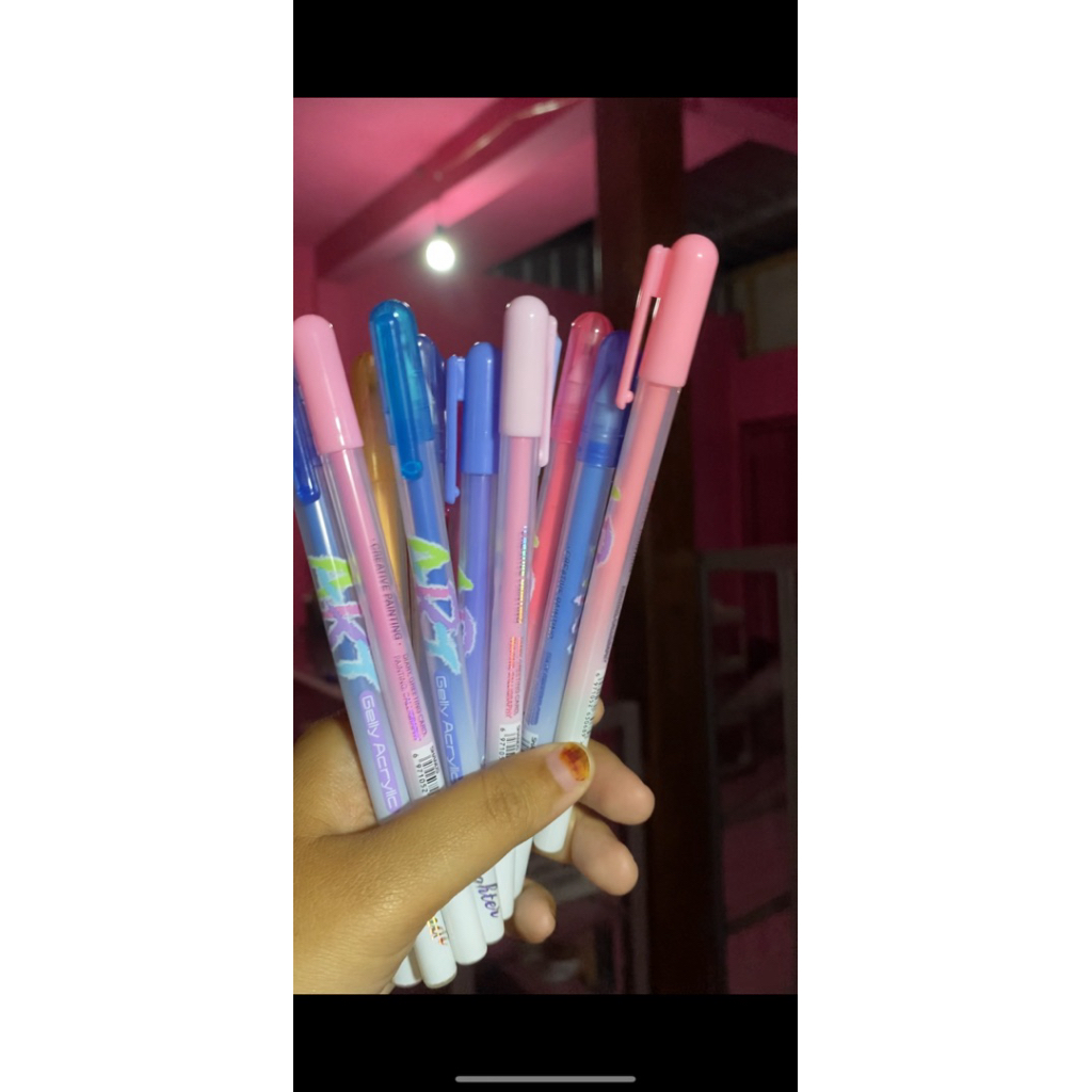 

PEN GEL ACRYLIC | Pen acrylic | Pulpen warna | Pen warna murah | acrylic