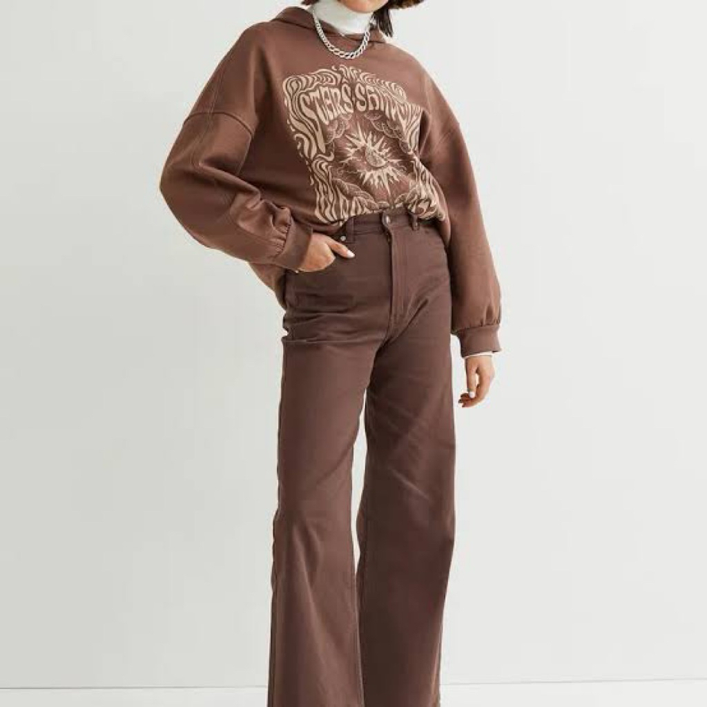 H&M Brown Jeans highwaist