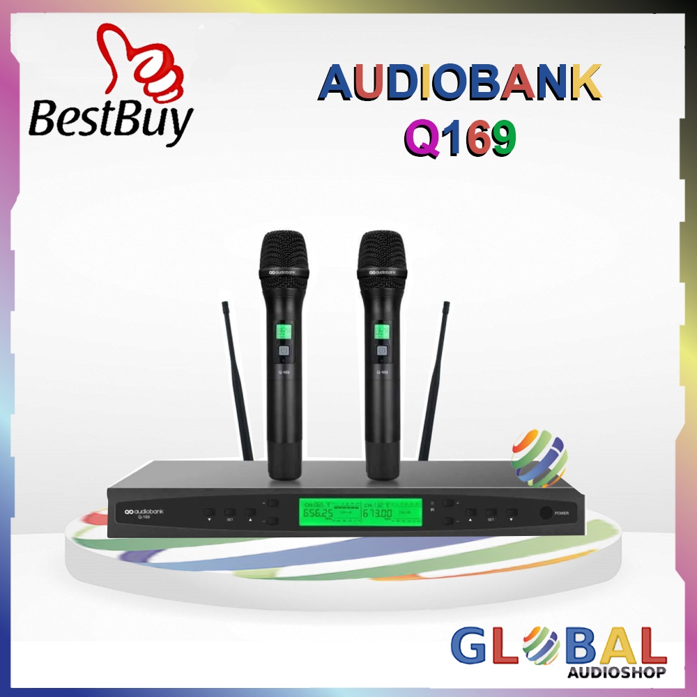 Microphones Wireless Audiobank 2 Channels Karaoke Original Mic