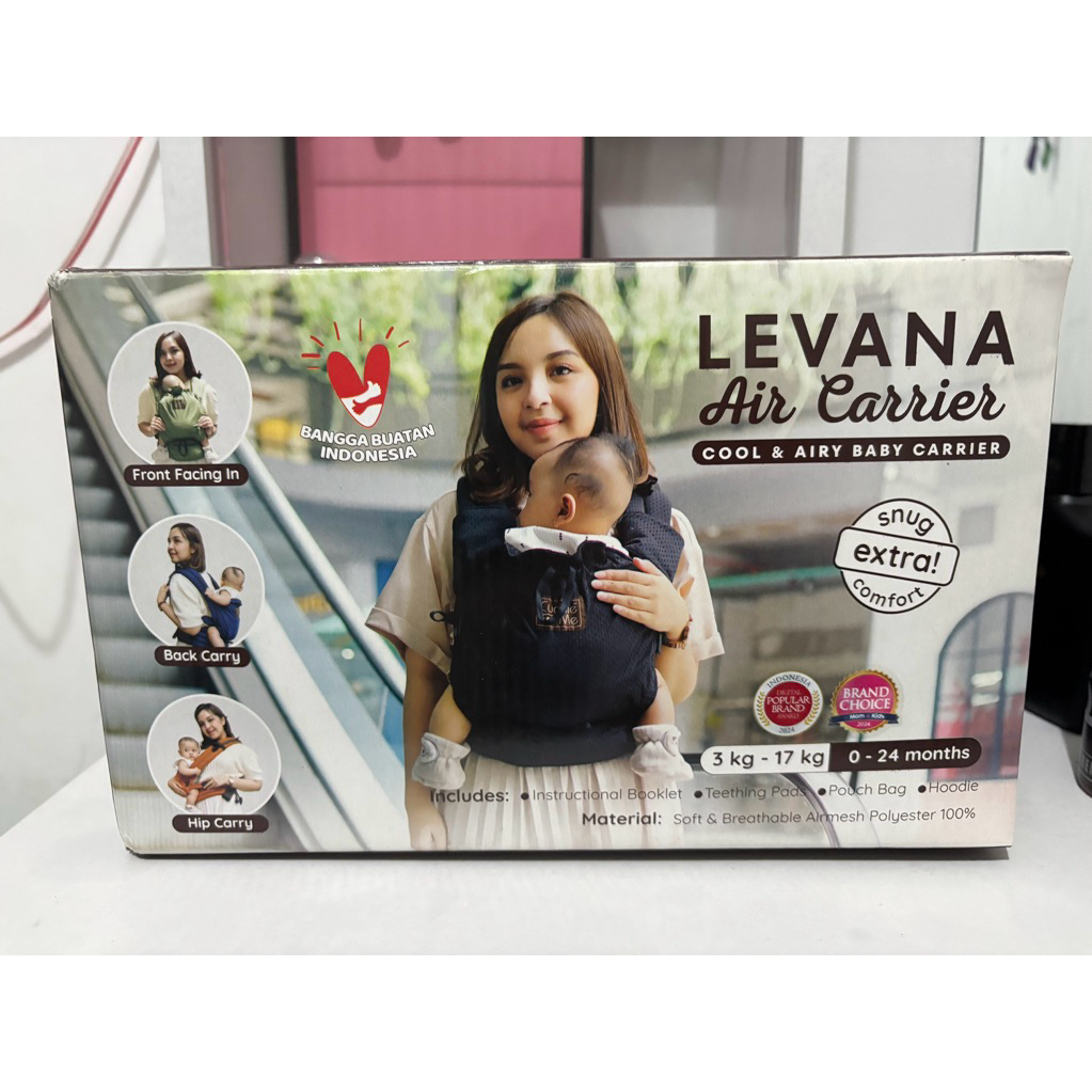 CUDDLE ME LEVANA AIR BLACK (PRELOVED)