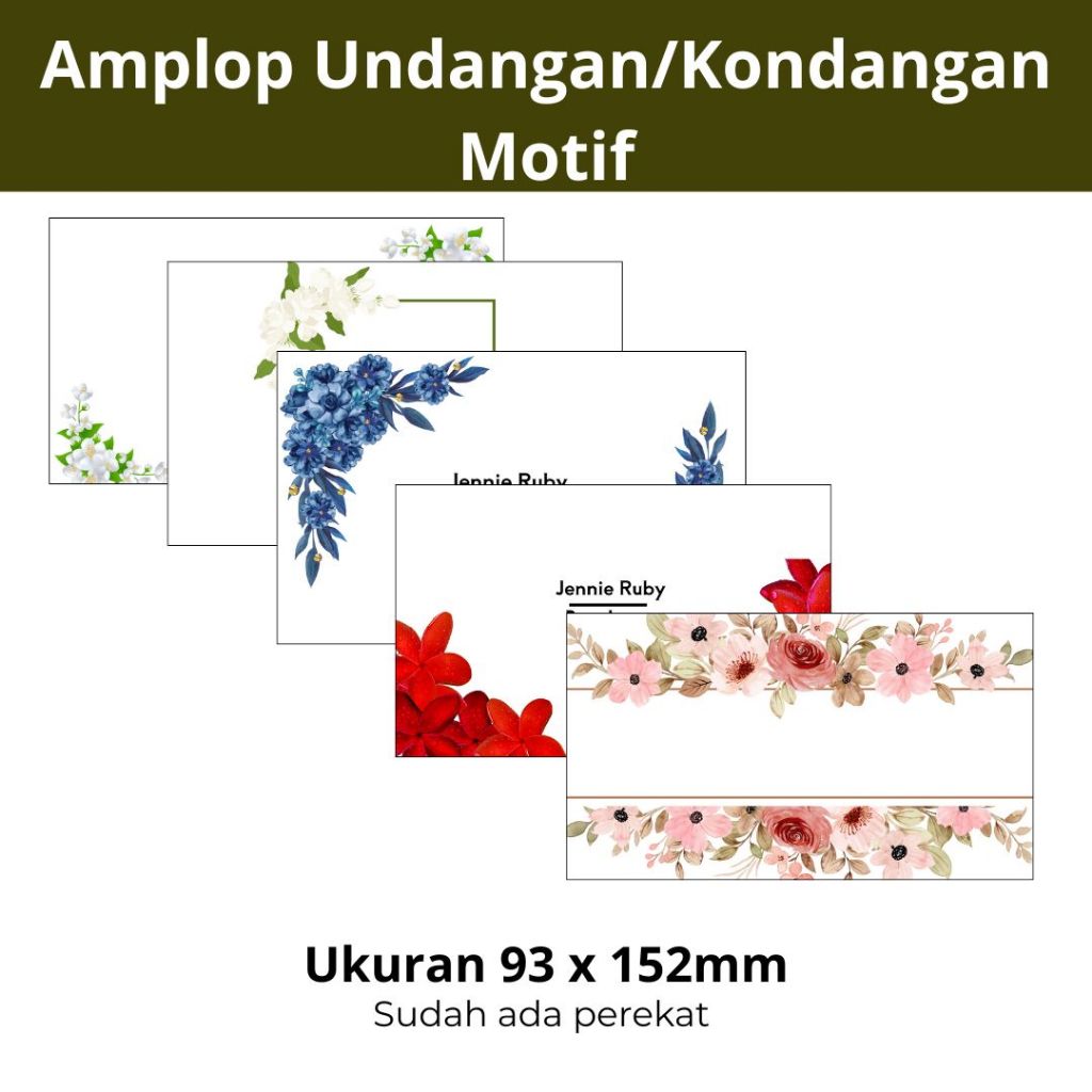 

Amplop Undangan Kondangan Custom Kustom Nama / Amplop Undangan By Kirei Project