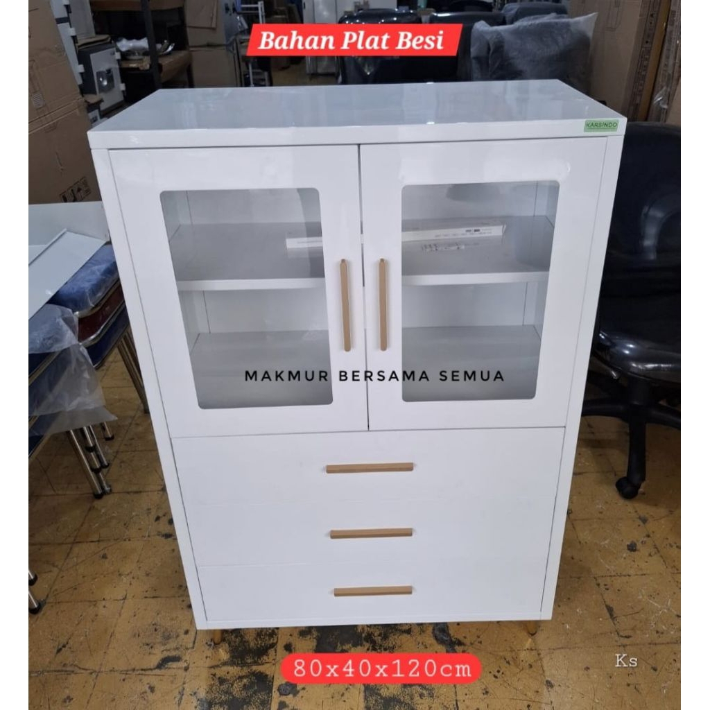 Lemari Serbaguna Plat Besi, Lemari Pakaian, Lemari Besi, Lemari Buku, Lemari Dokumen / File, Kabinet