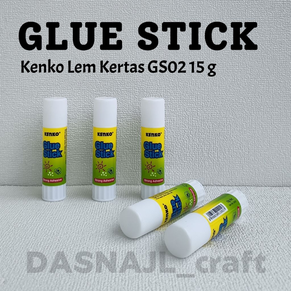 

( 1 pcs ) Glue Stick Kenko 15g GS02 Glue Stick 15gr Glue Stick 15gram Lem Kertas Lem stik Lem Roll Lem Batangan Lem Putar