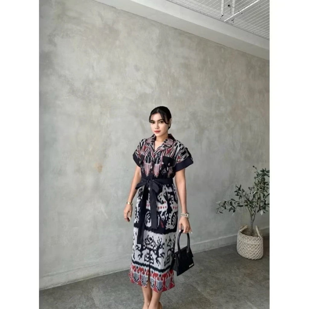 DRESS TENUN / STELLA DRESS TENUN / DRESS TENUN SUMBA ETHNIK