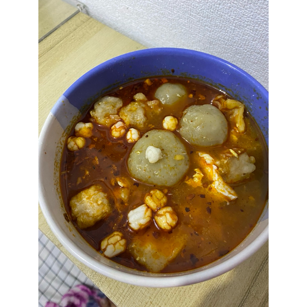 

bakso aci isi gajih viral kuah nampol