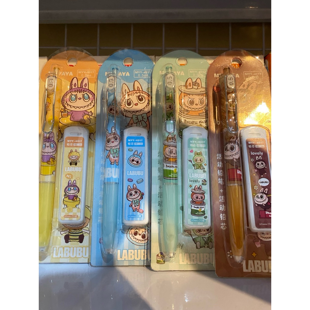 

pensil mekanik labubu+revil