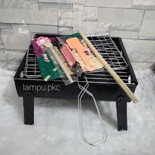 Panggangan Portable Bakaran Sate Ikan Ayam Sosis Bakar Arang