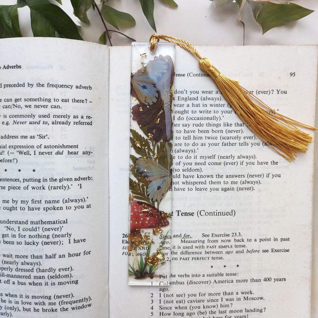 

Whimsy Tale Resin Bookmark | Floral Whimsy Themed Handmade Resin Bookmark