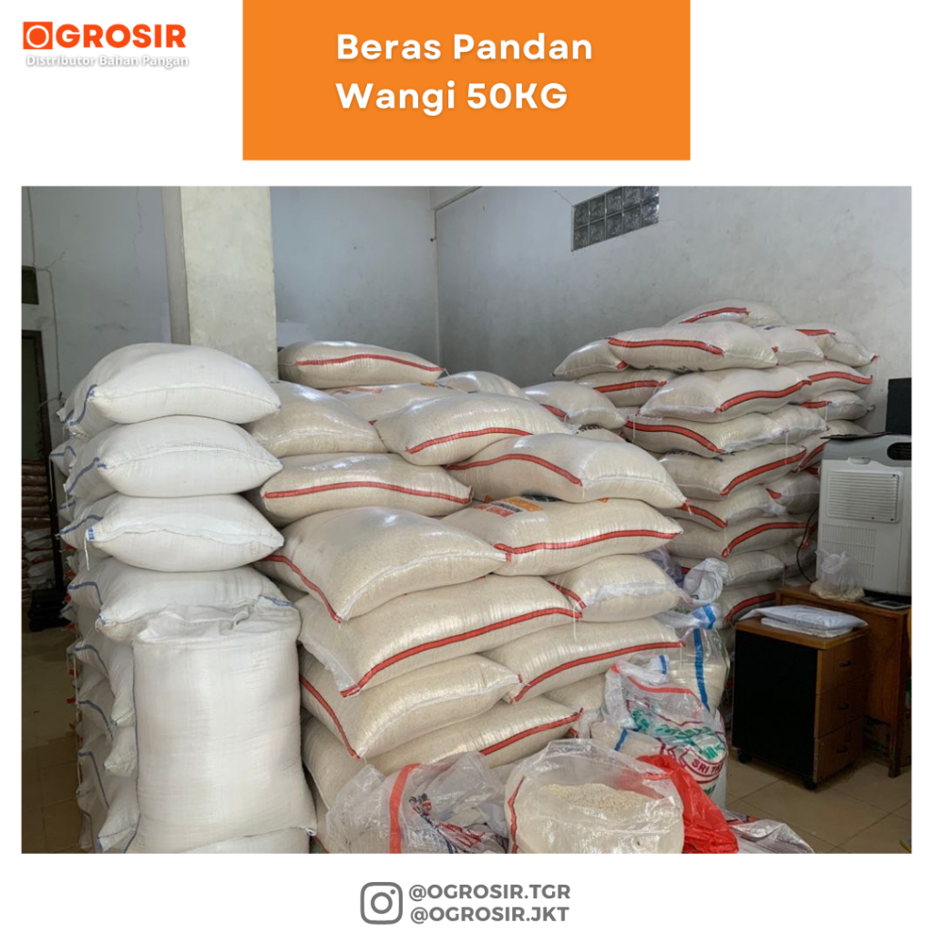 

Beras Pandan Wangi 50KG Pulen Cocok Untuk Sushi, Bento