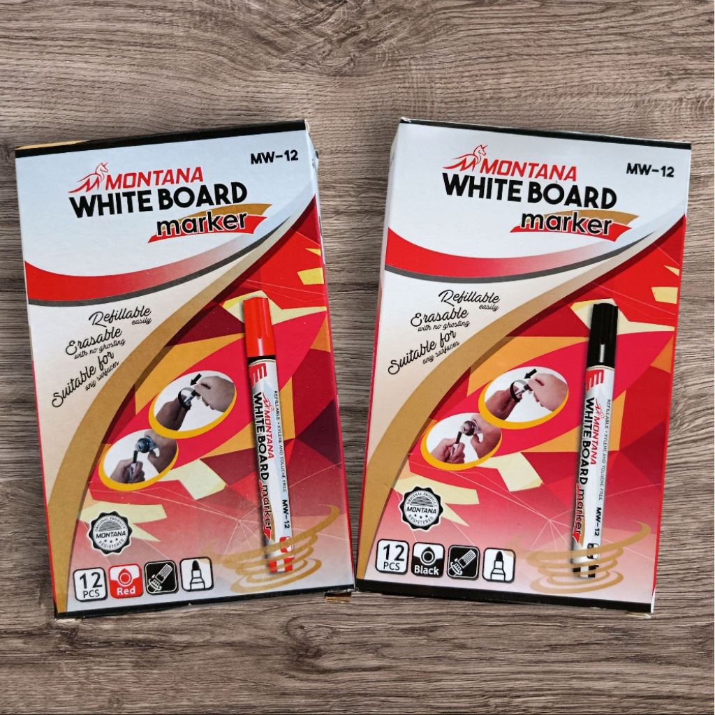 

(12pcs)spidol whiteboard montana