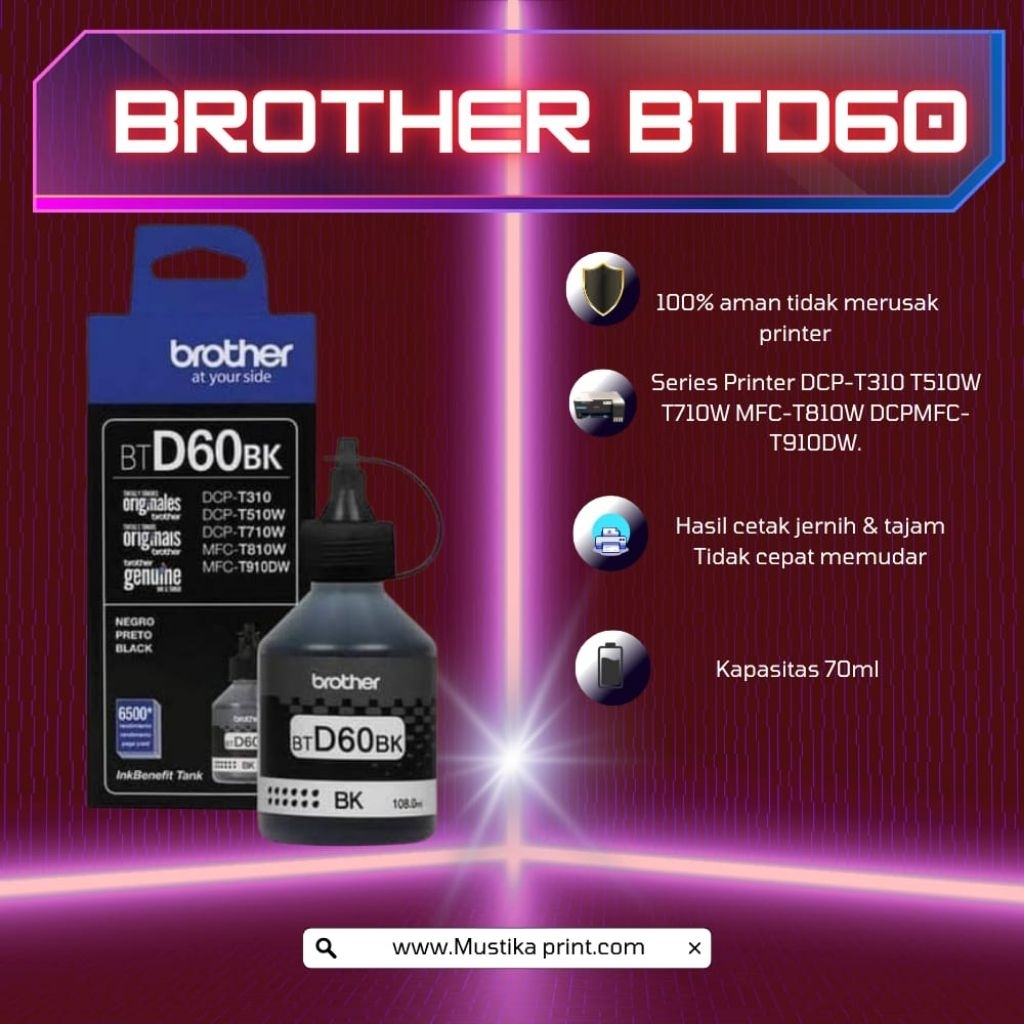 Tinta Brother BT-D60BK ORIGINAL