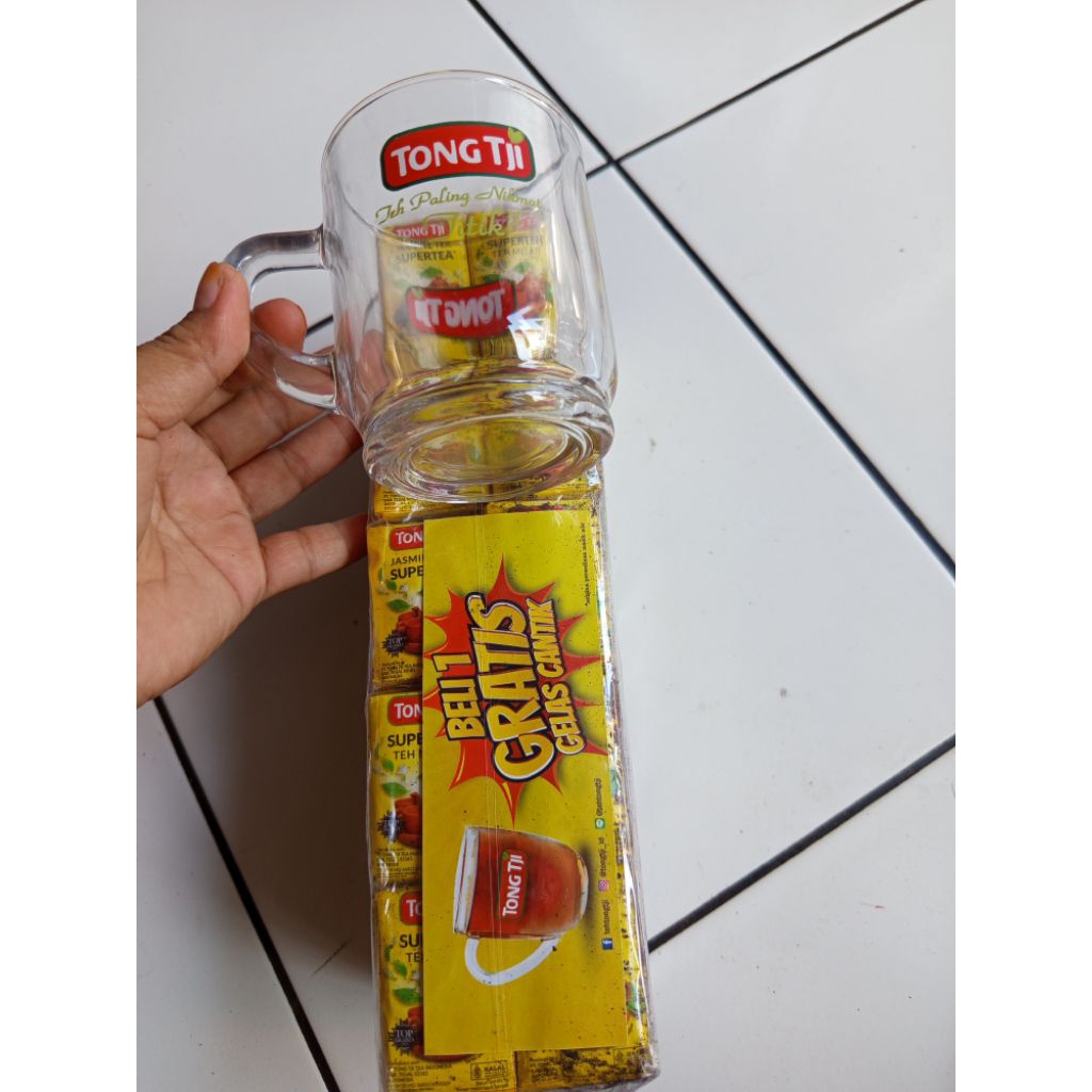 

teh tong tji melati 1 slop/teh tong tji kuning jasmine tea FREE GELAS