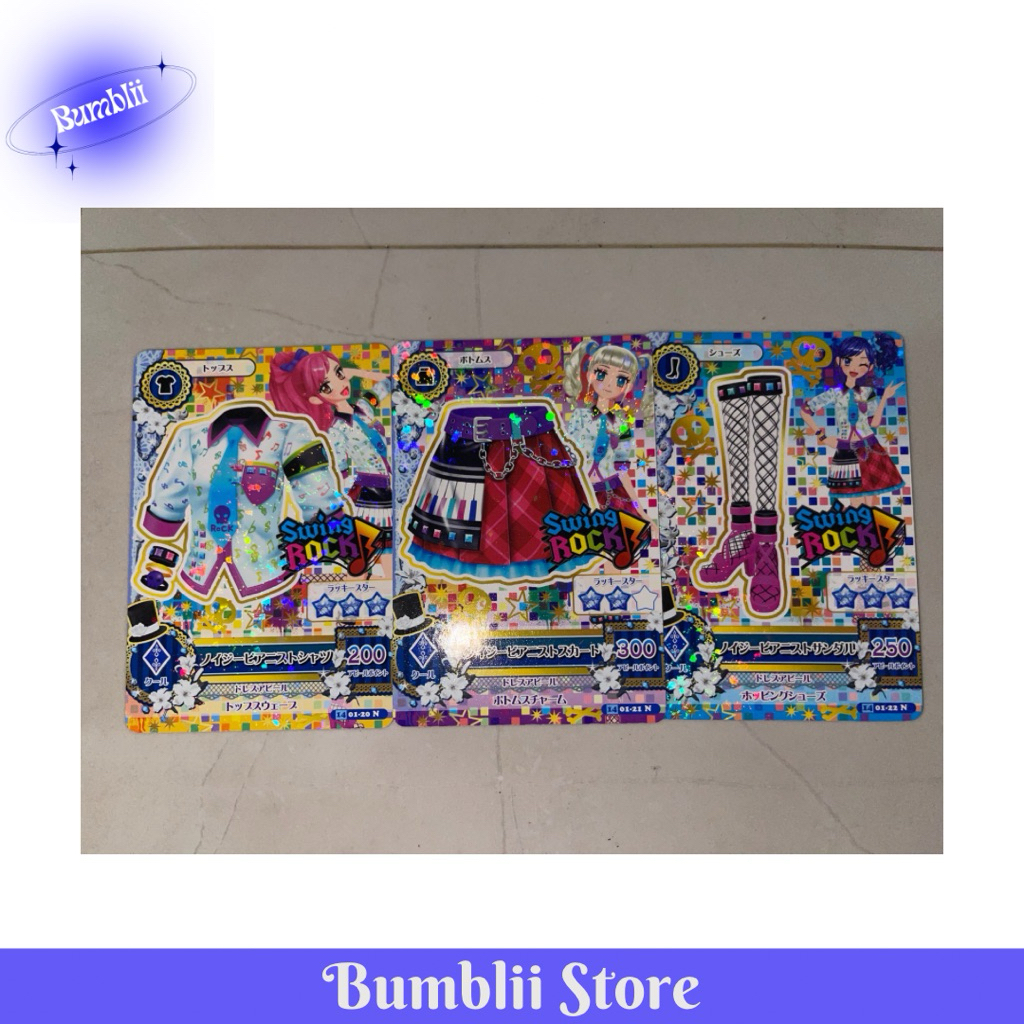 KARTU AIKATSU SWING ROCK SET SEIRA YURIKA AOI