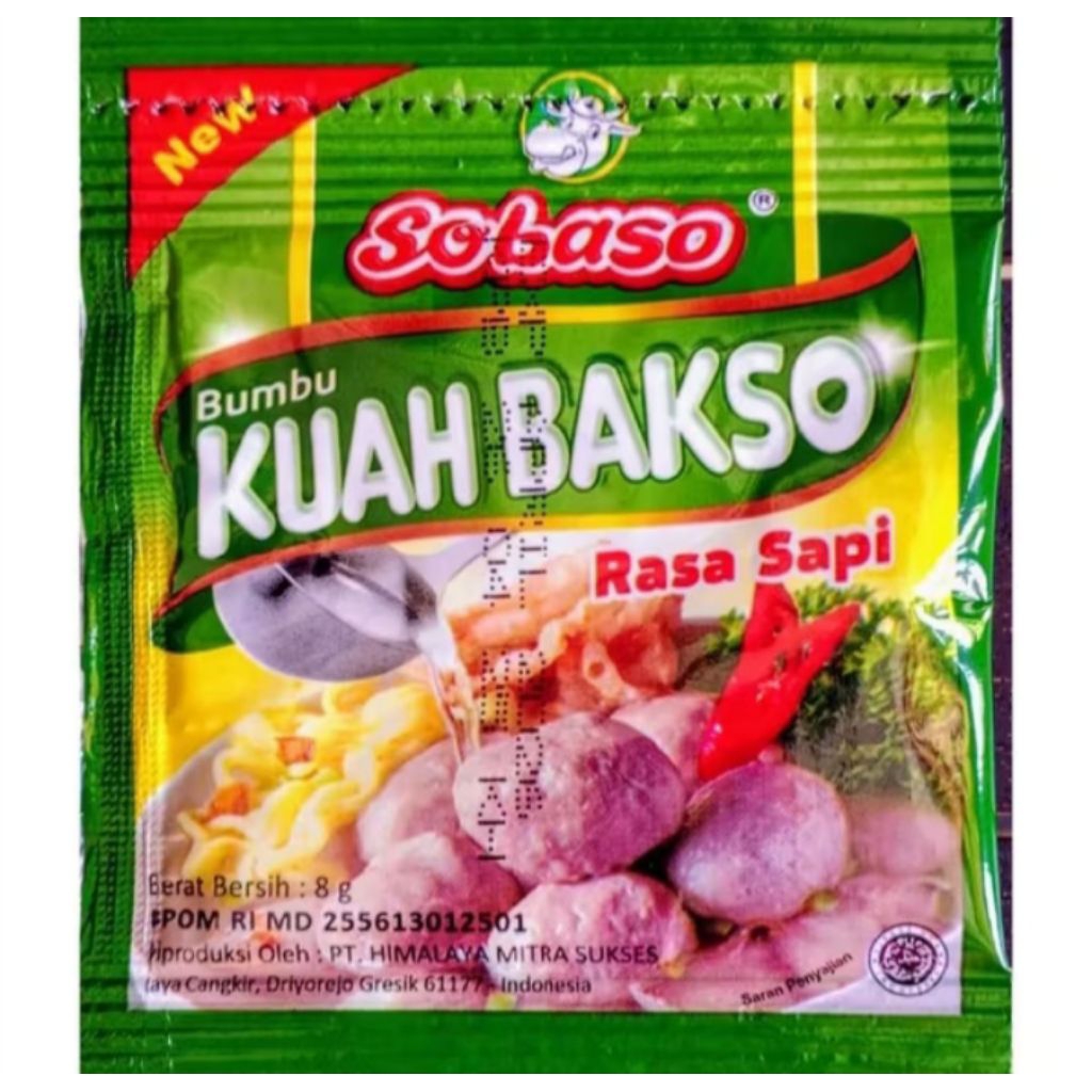 

bumbu kuah bakso 1 renceng isi 12 bungkus