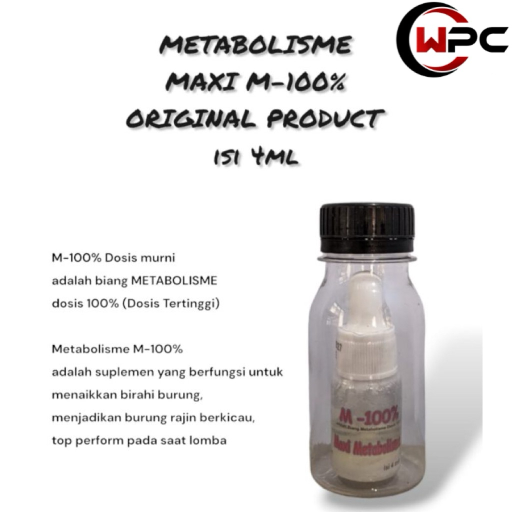 MAXI METABOLISME 100% penggacor burung harian dan lomba