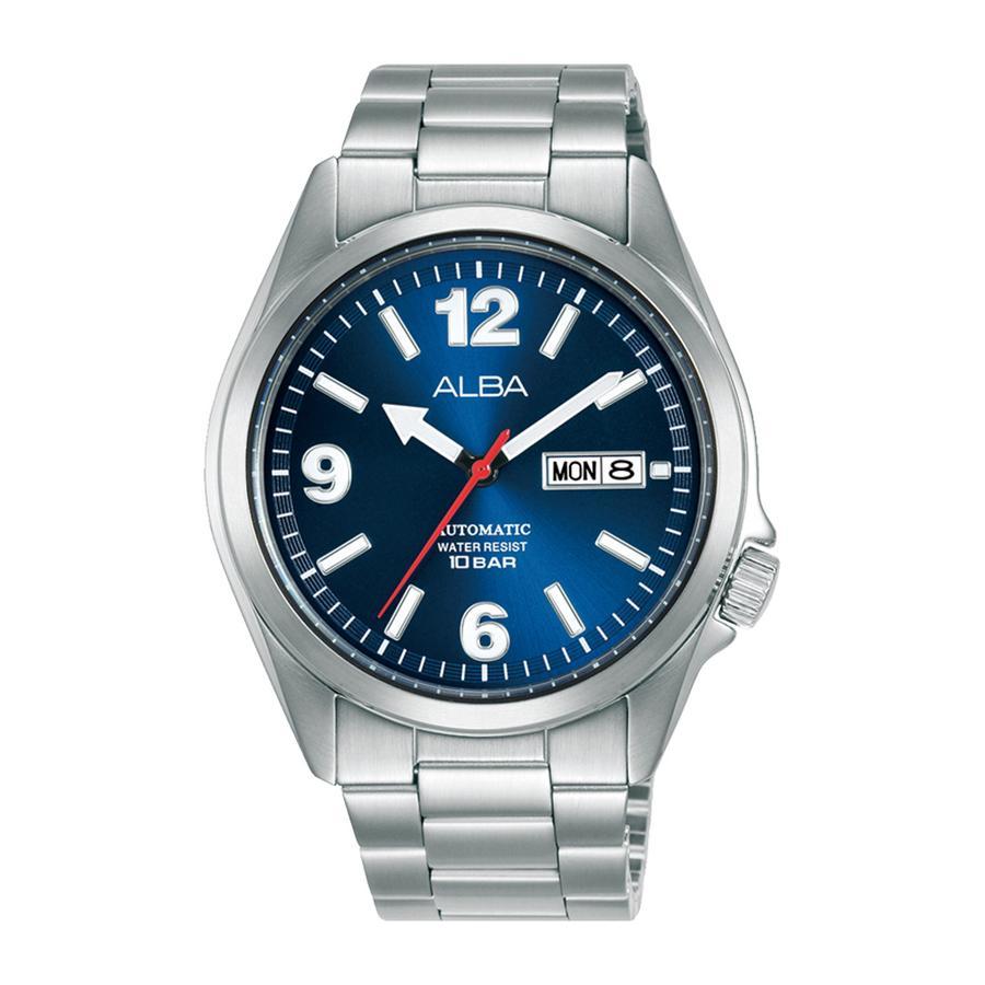 Alba Mechanical AL4409X1 Automatic Men Blue Dial Stainless Steel - Jam Tangan Alba Original