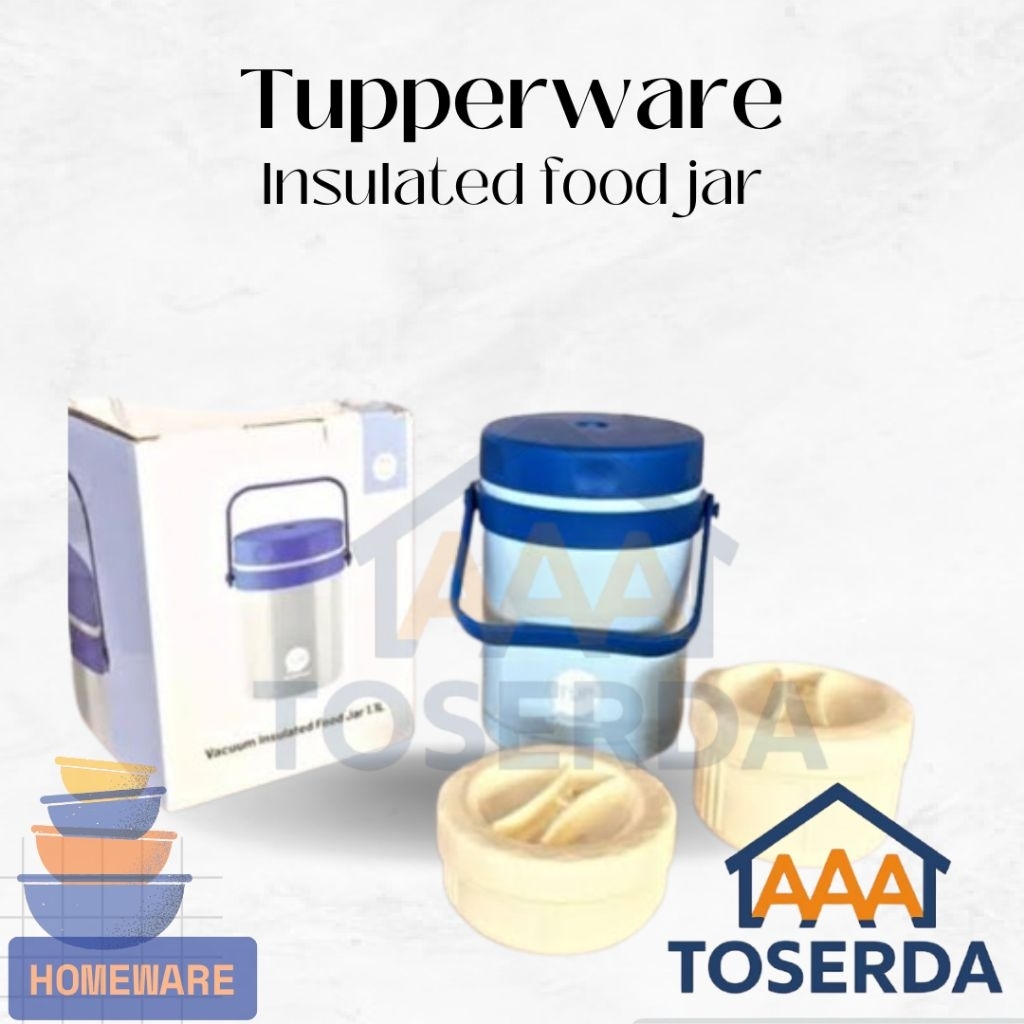 AAA Toserda | Tupperware Thermos Makan 1.1L - Insulated Food Jar Stainless Lunch Box Tahan Panas Din