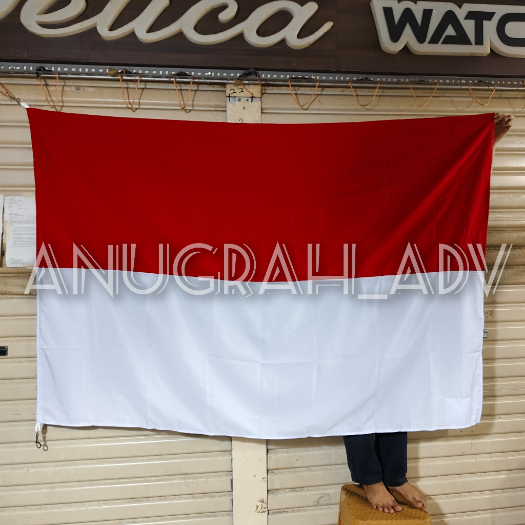 

bendera merah putih bahan katun premium ukuran 150cm x 225cm