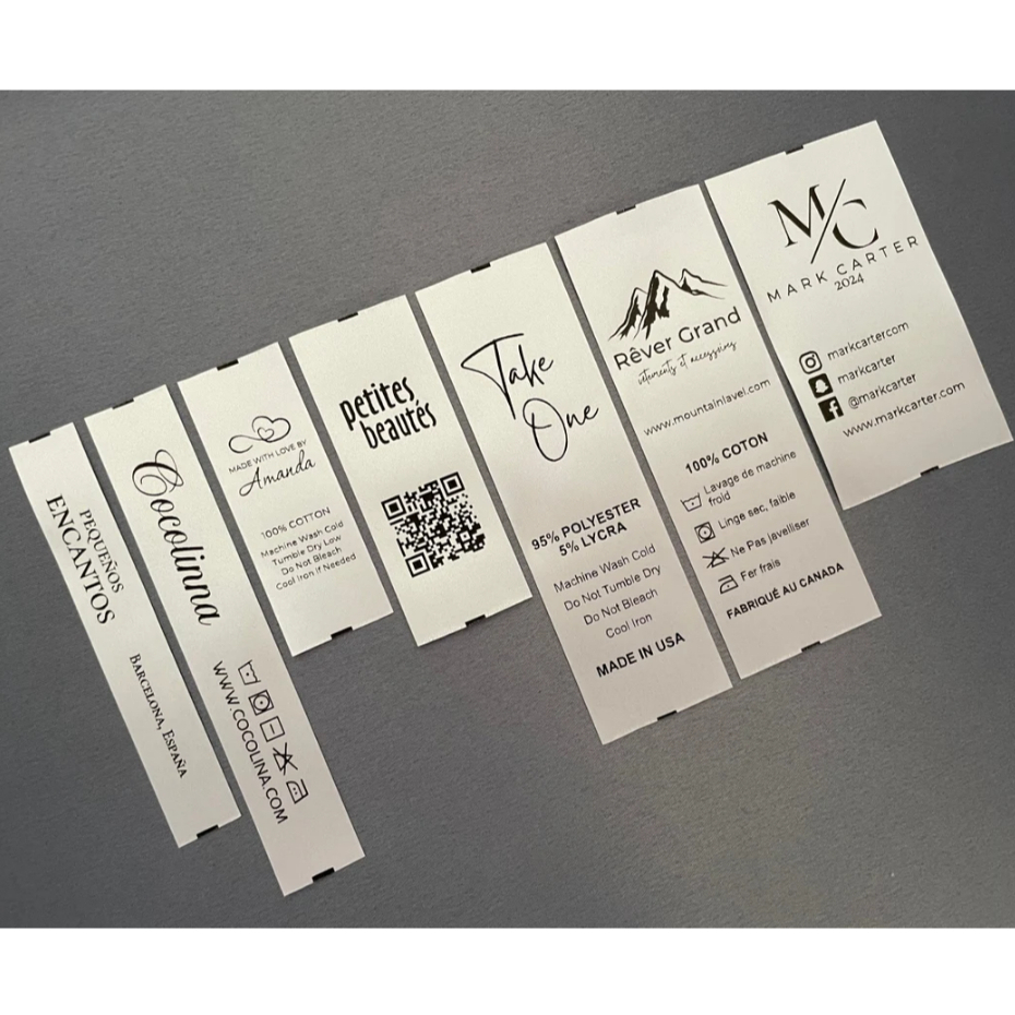 

PROMO label satin 2000pcs !!! Label baju label hijab label kaos label saran pencucian label washing