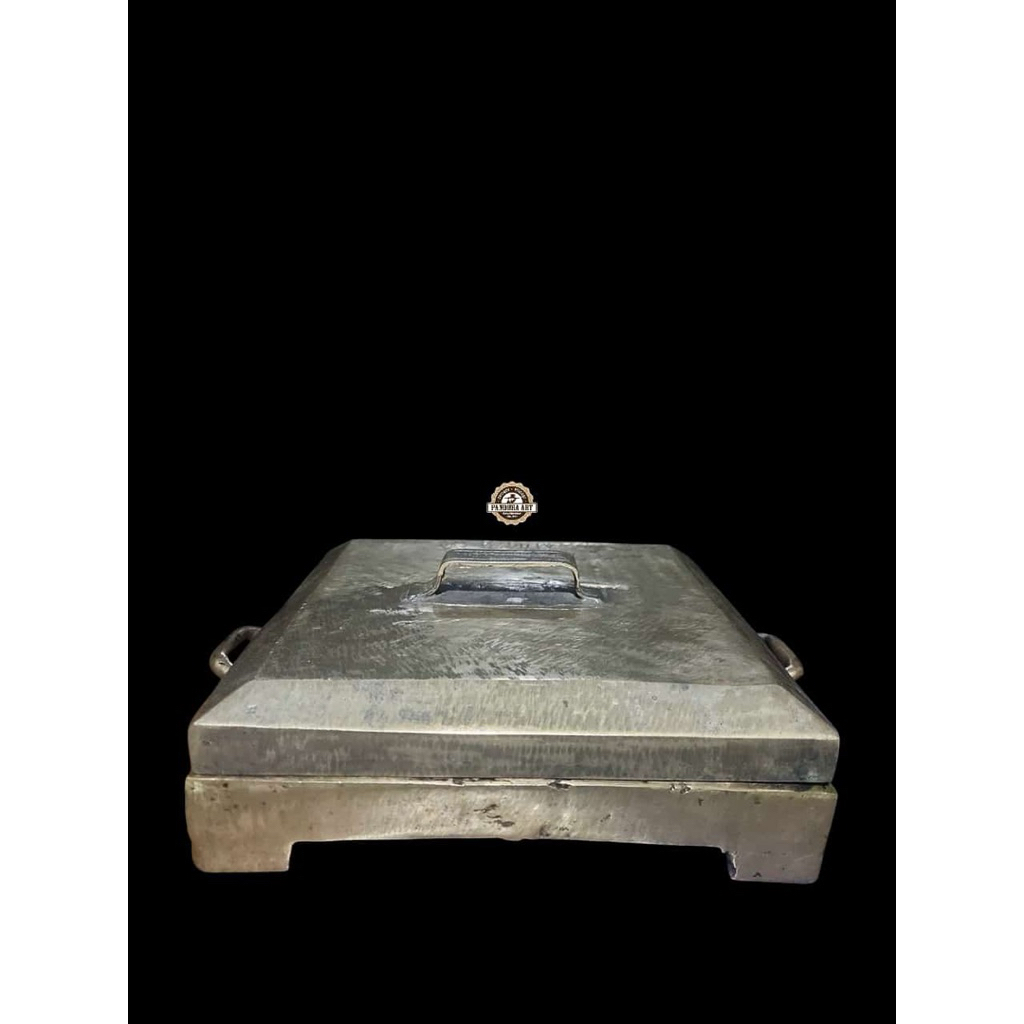 Cetakan kue apem lubang 4 kuningan lawas