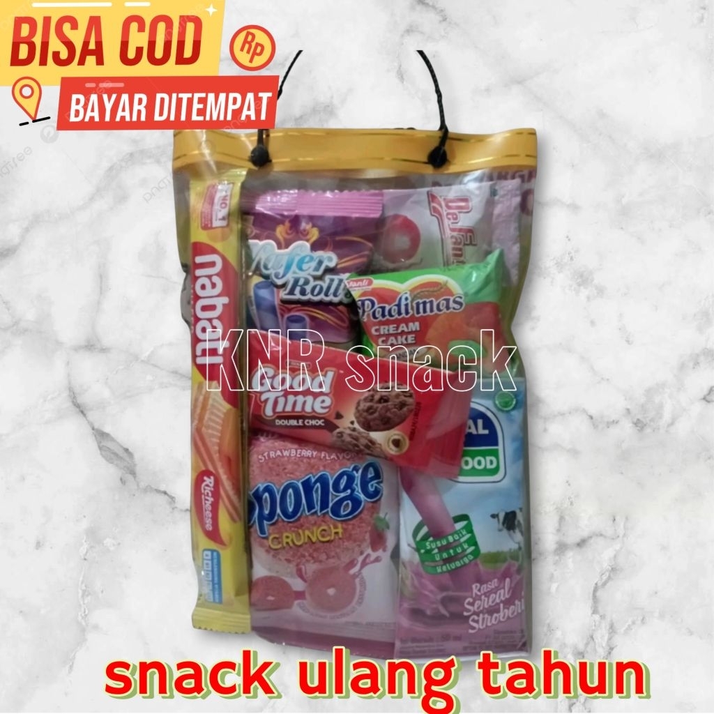 

PROMO 1 BUNGKUS SNACK ULANG TAHUN ANAK / PAKET HAMPERS ULANG TAHUN / BINGKISAN ULTAH TERLARIS ( 7 varian) Hadiah