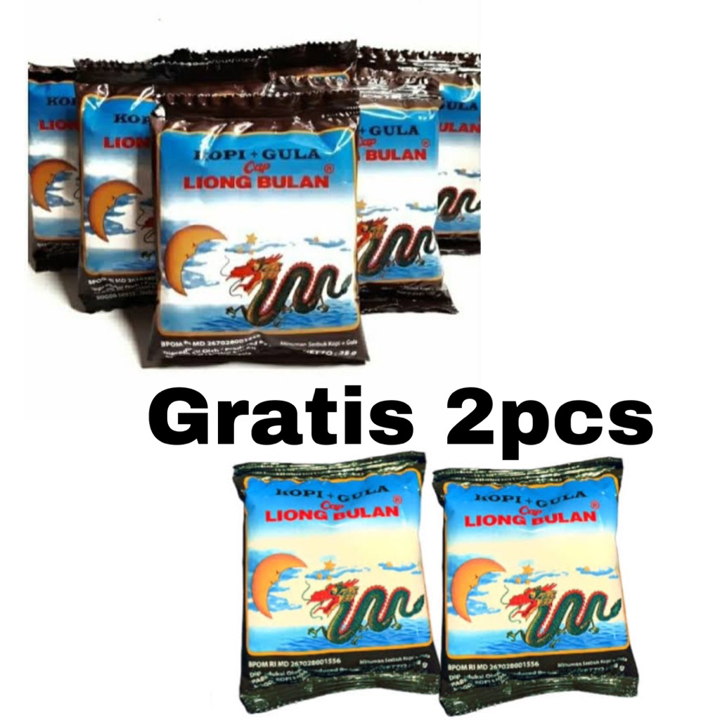 

kopi cap liong bulan plus gula / kopi liong plus gula 100% original