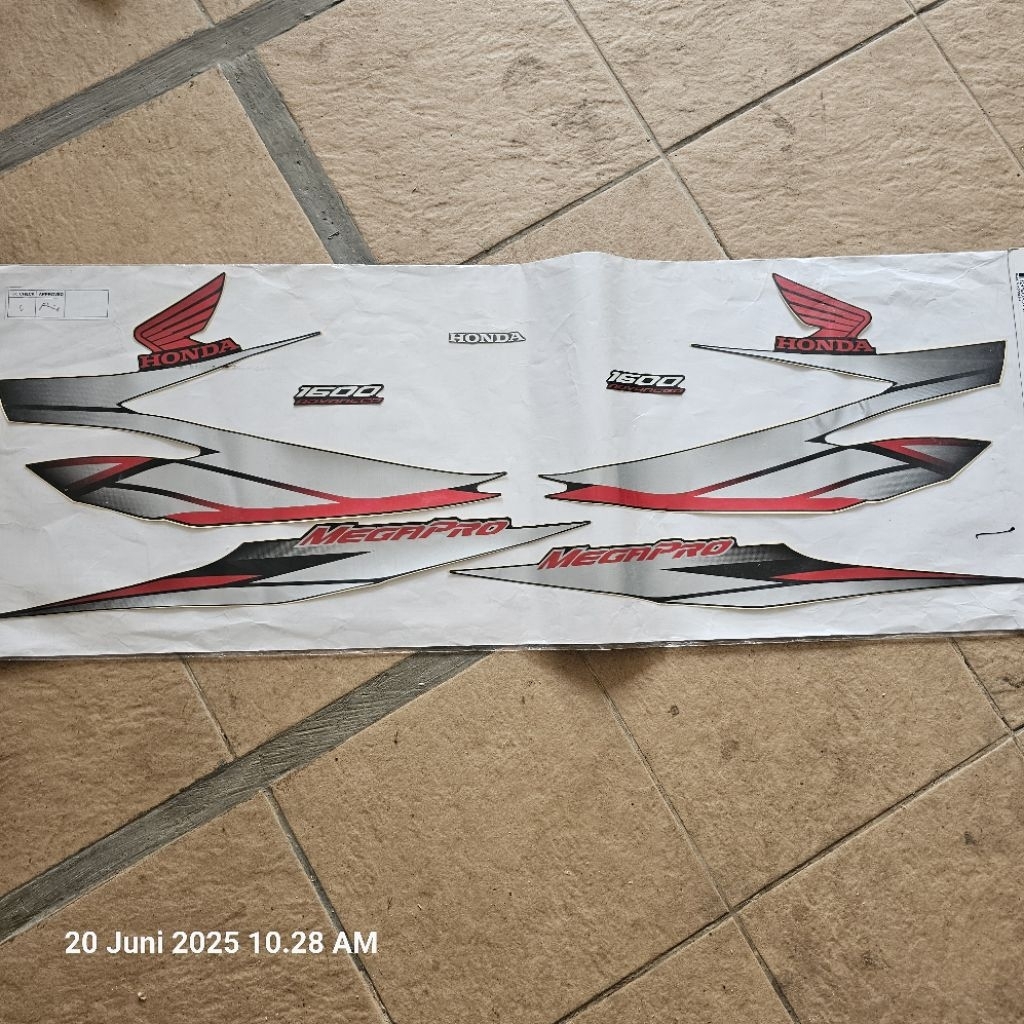 Stripe body Megapro set. 871X0-KEH-620ZB