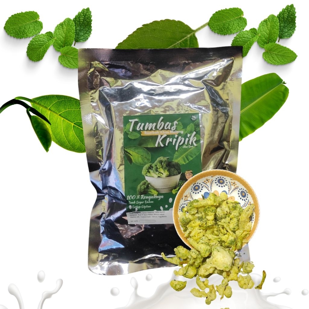 

Tumbas Kripik Mas Den Brokoli kemasan besar 170 gr - Camilan buah dan sayur khas Malang