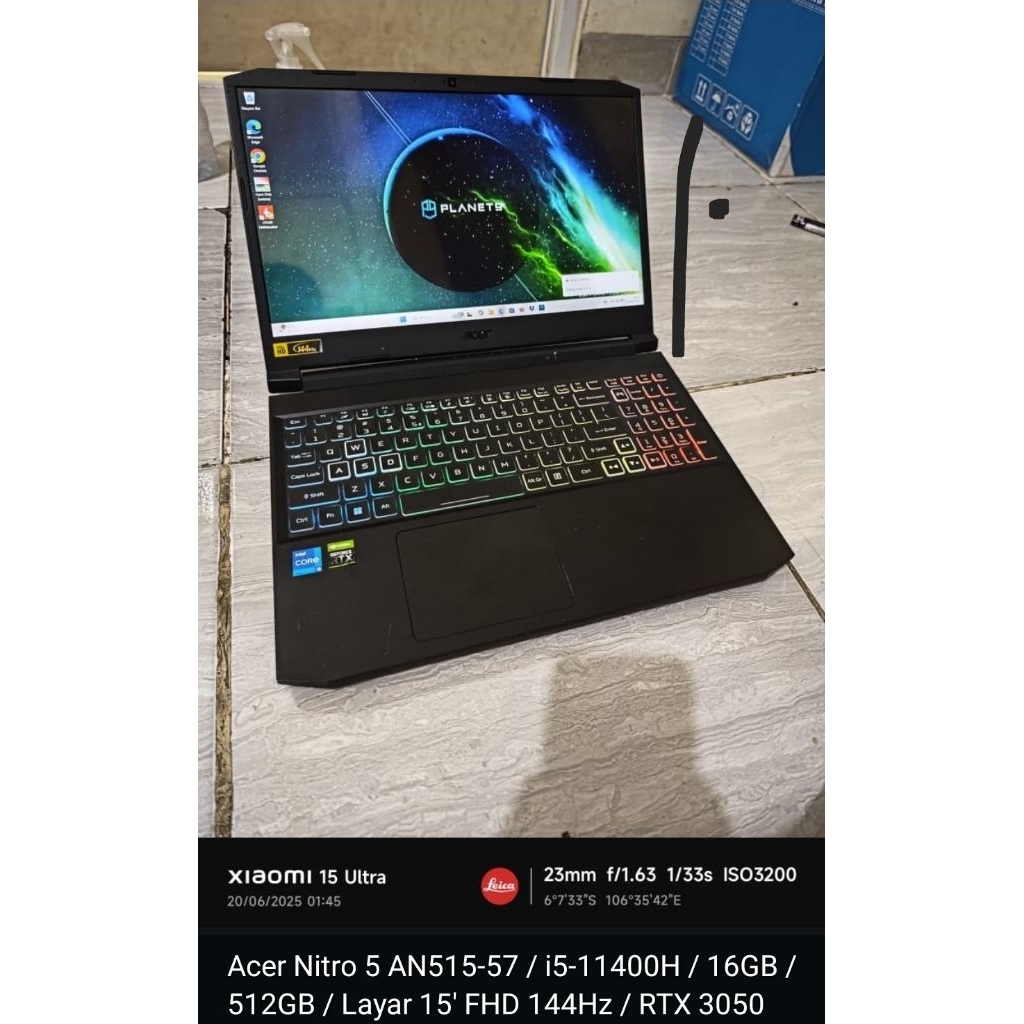 Acer nitro 5 an515-57 murah