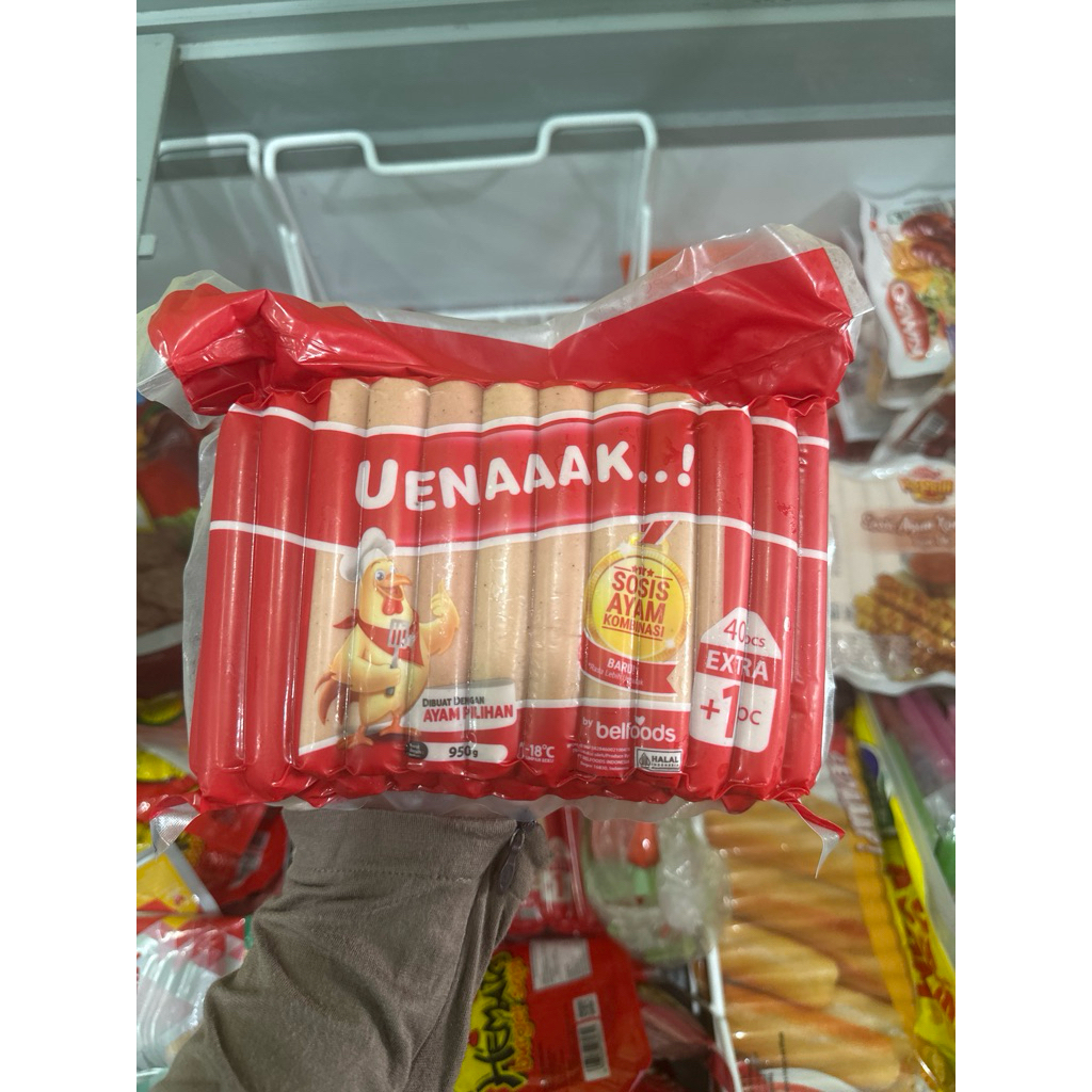 

sosis uenaaak bellfoods isi 40+1 enakkk kak